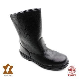 Toping 專業安全鞋｜皮革製耐衝擊長筒安全/P626黑/尺寸7-11/高抓地力大底/耐磨