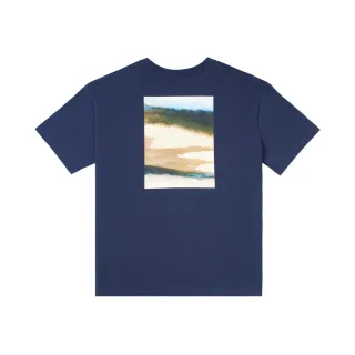 【The North Face】北面女款藍色水彩風景印花短袖T恤｜89W48K2