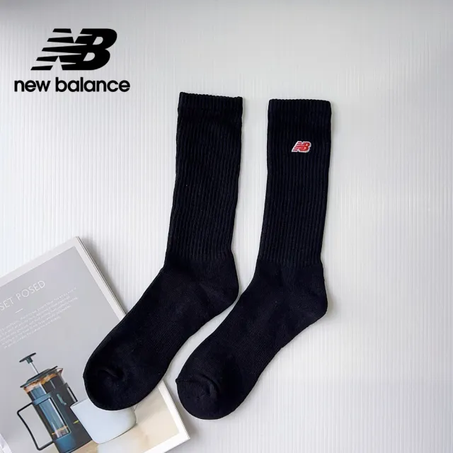 【NEW BALANCE】NB 刺繡LOGO舒適棉襪_LAS33761BK_中性_黑色