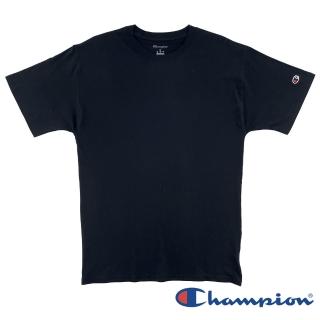 【Champion】官方直營 男款-純棉素色短袖TEE-黑色(T028HS24-BK)