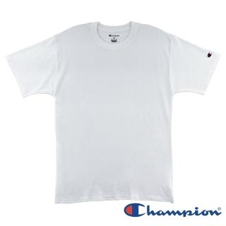 【Champion】官方直營-純棉素色短袖TEE-男(白色)