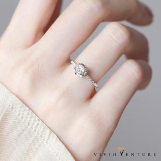 【Vividventure 亞帝芬奇】GIA 30分 DVS2 3VG 八心八箭 無螢光 鑽石 戒指 午後花園(PT950鉑金臺)
