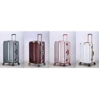 【SNOW.bagshop】29寸旅行胖箱3:7防盜鋁框開口(PC雙海關鎖硬殼箱360度旋轉耐摔撞鋁合金拉桿)