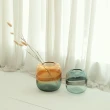 【YU Living 信歐傢居】星際銀河橢圓形玻璃花瓶 花器(大/金色)