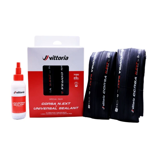 VittoriaVittoria Corsa N.EXT 28C Universal sealamt(外胎*2+無內胎補胎液80ml)