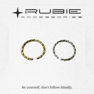 【RUBIE ACCESSORIES】閃亮菱形切割工藝S925純銀戒指2色(YJ0045DY01 YJ0045DY02)
