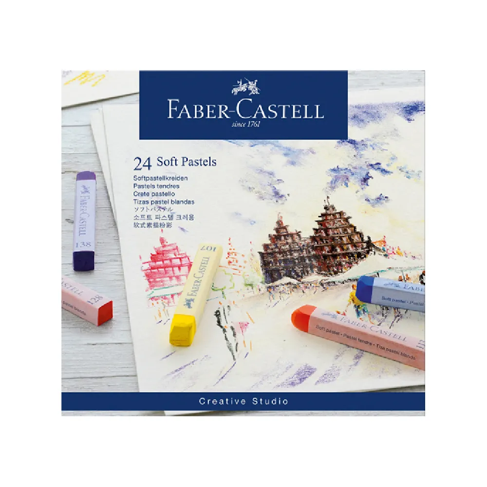 【Faber-Castell】創意工坊粉彩軟性長型 24色(原廠正貨)