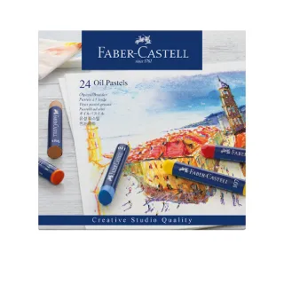 【Faber-Castell】創意工坊油性粉彩條24色(原廠正貨)