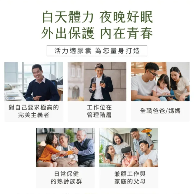 【德國 Natural Fit 活粒適】活力適膠囊 60粒(紅景天 南非醉茄 紅葡萄籽萃取 Q10 鎂 鋅 葉酸)