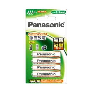 【Panasonic 國際牌】Panasonic充電池4號4入 BK-4LGAT4BTW(經濟型)