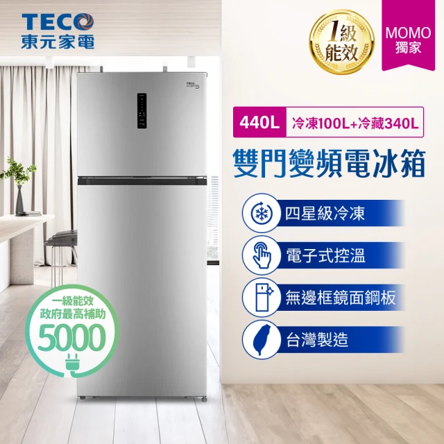 TECO 東元 全新福利品★440公升 一級能效變頻右開雙門冰箱(R4402XS)