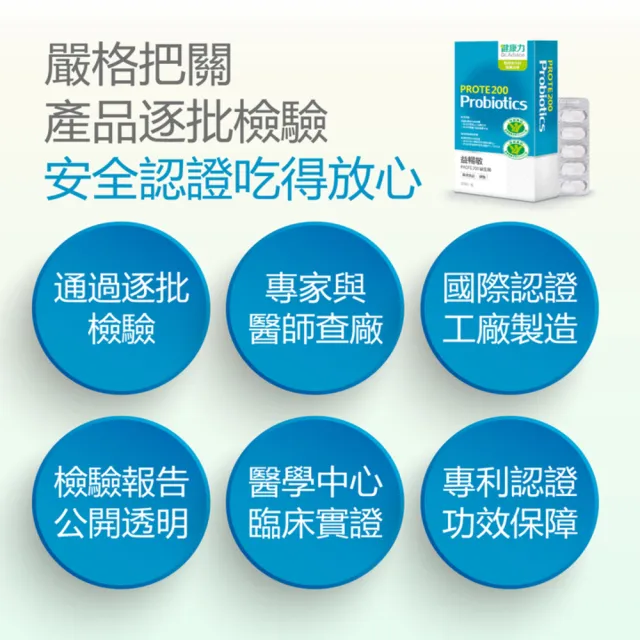 【健康力】PROTE200免疫力益生菌 30顆x3盒 徐若瑄代言(過敏 免疫調節 健康雙認證 免疫力)