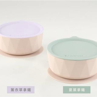 【2angels】矽膠鑽石吸盤學習碗(學齡前孩童副食品學習餐具 幼兒寶寶吸盤防漏餐碗)