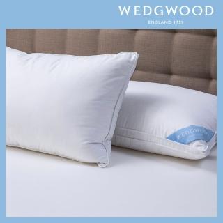【WEDGWOOD】三層立體JIS90/10法國抗菌舒眠羽絨枕1入(48x74cm)