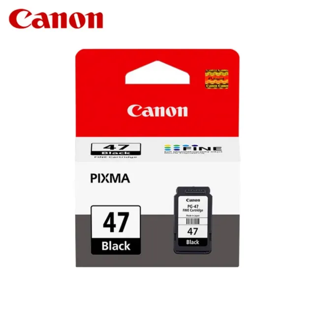 【Canon】官方直營 PG-47 日本製原廠原裝  黑色墨水匣(適用E3470/E400)