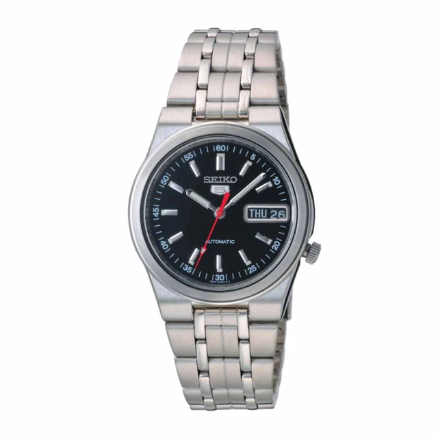 SEIKO 精工SEIKO 精工 典藏品味5號機芯機械腕錶-銀X黑(SNK409K1)