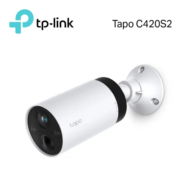 【TP-Link】Tapo C420S2 真2K 400萬畫素無線網路攝影機/監視器 IP CAM(全彩夜視/IP65防水/兩鏡頭組)