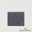 【BRAUN BUFFEL 德國小金牛】台灣總代理 尚恩A 4卡零錢袋皮夾-藍色(BF354-315-NY)