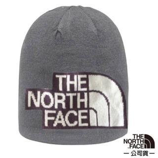 【The North Face】彈性透氣時尚針織保暖毛帽 深帽口/可覆耳.毛線帽.護耳帽(5FW8-206 礦灰 V)