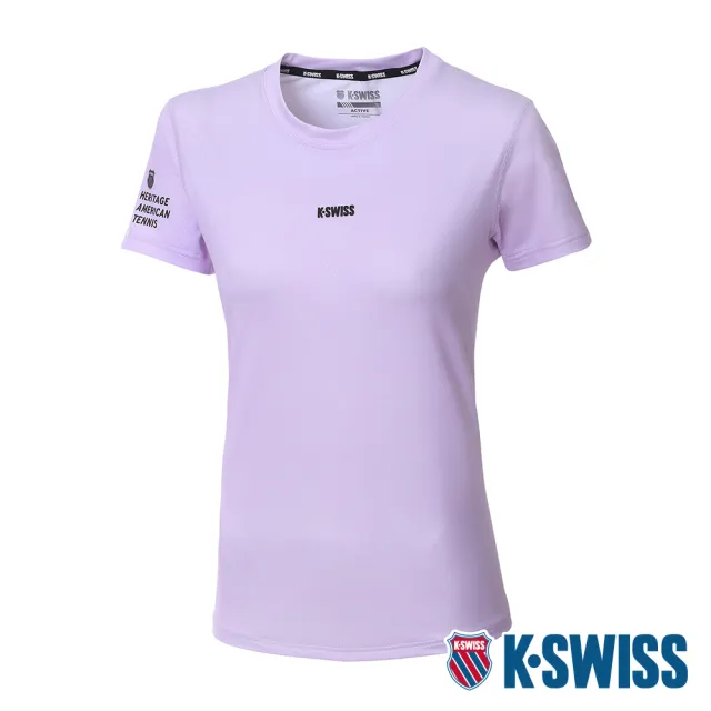 【K-SWISS】涼感排汗T恤PF Tee-女-紫(1910236-535)