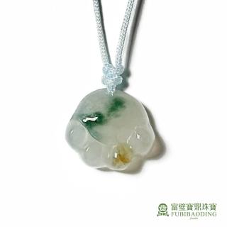 【Fubibaoding jeweler 富璧寶鼎珠寶】冰糯種俏皮貓掌翡翠墜(天然A貨 冰種翡翠 彌月 寶寶 送禮 隨機出貨)