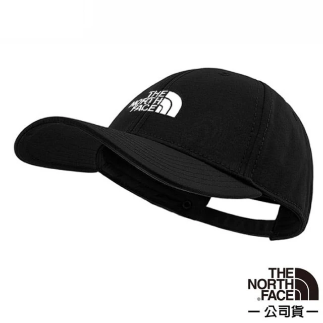 The North Face 水洗棉 66 Classic Hat 輕量透氣耐磨防曬棒球帽子/吸濕排汗_防風遮陽(4VSV-KY4 正黑 N)