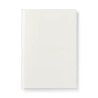 【MUJI 無印良品】上質紙立式月週筆記本/2024年8月開始/白.A5