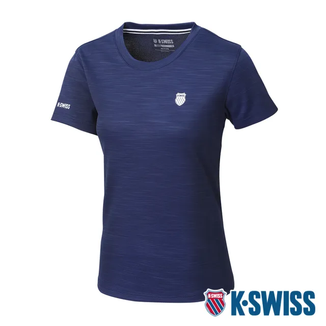 【K-SWISS】排汗T恤PF Tee-女-藍(1910238-426)