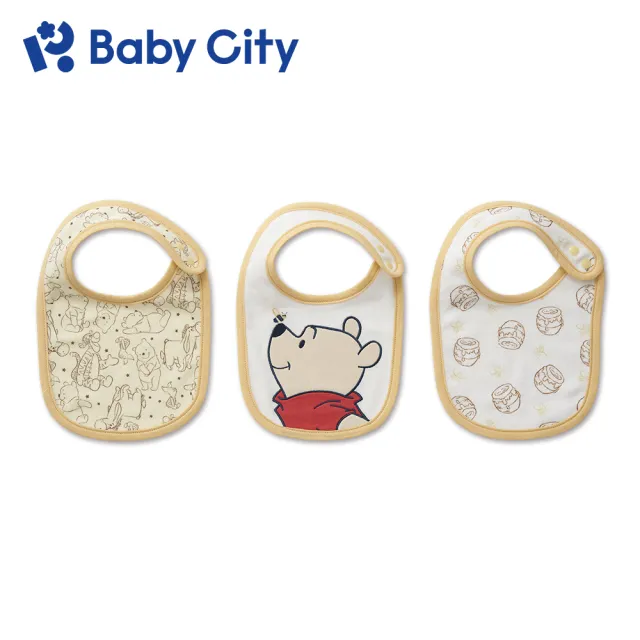 【BabyCity娃娃城 官方直營】迪士尼圍兜3入(6款)