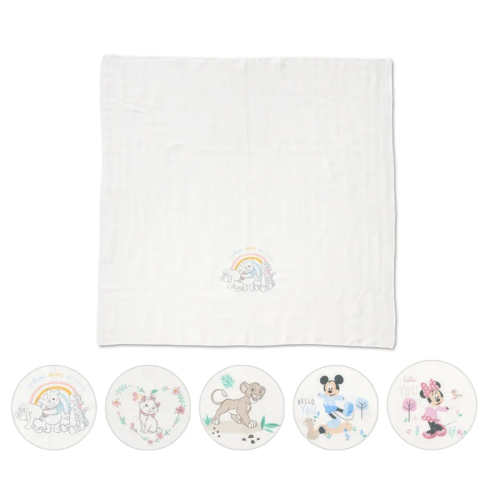 【BabyCity娃娃城 官方直營】迪士尼多用途紗布巾(5款)