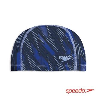 【SPEEDO】成人合成泳帽 Boom Ultra Pace(藍)