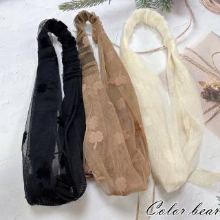 【卡樂熊】韓版幸運網紗交叉造型髮帶(髮帶飾品)