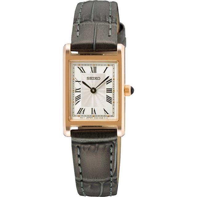 【SEIKO 精工】CS 優雅羅馬方形女錶 520禮物 送禮(SWR096P1/4N30-00H0Z)