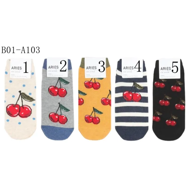 【Porabella】現貨2024新款韓國襪短襪 微笑襪 動物襪 水果櫻桃襪 條紋襪 撞色襪