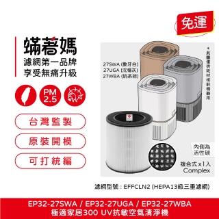 【著媽】濾網(適用 Electrolux 伊萊克斯 EP32-27 極適家居300 抗敏空氣清淨機)