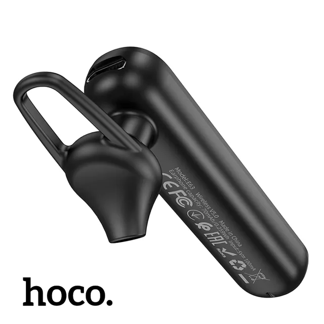 【HOCO】E63 迪曼商務藍芽耳機(黑色)