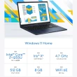 【ASUS】Office 2021組★15.6吋i5效能筆電(VivoBook X1504ZA/i5-1235U/8G/512G SSD/W11)