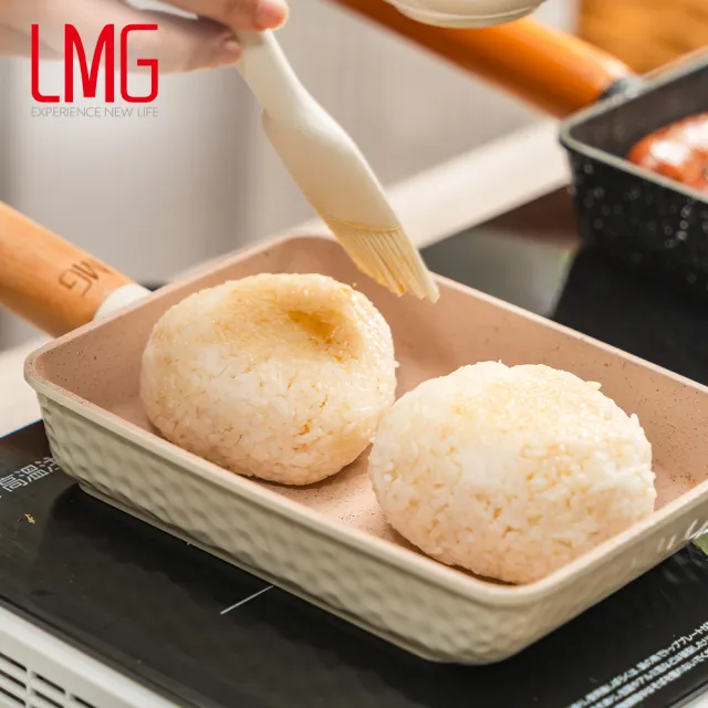 【LMG】日式不沾雪藏玉子燒鍋-IH爐可用鍋(不沾鍋 適用各種爐具)