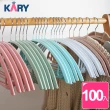 【KARY】100入質感加厚防滑無痕毛衣衣架(浸膠衣架)