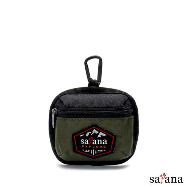 【satana】Explore 探索卡片零錢包(軍綠色拼接★新品上市)