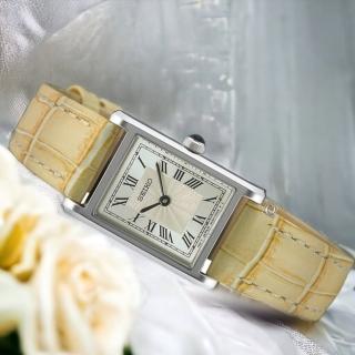 【SEIKO 精工】CS 羅馬刻度 長方形 女錶 指標錶 手錶 送禮(SWR095P1/4N30-00H0J SK043)