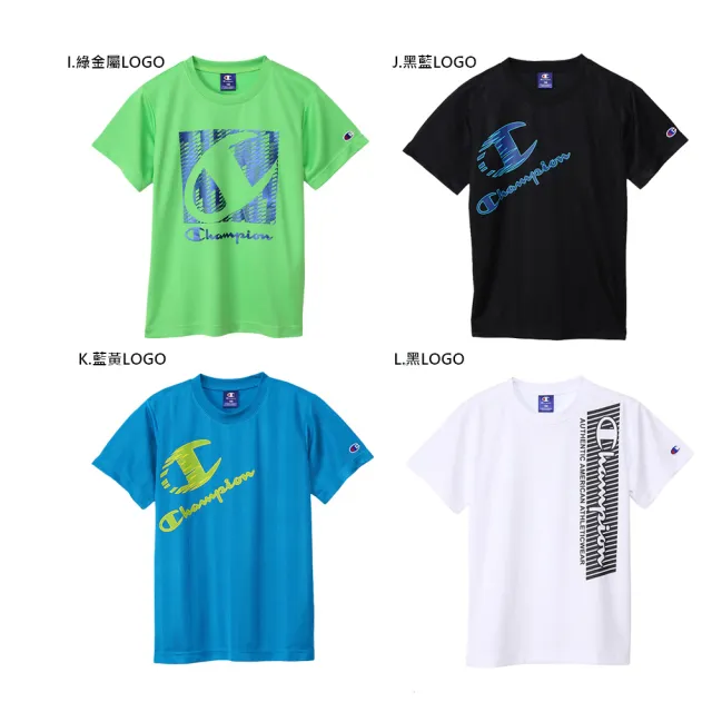 【Champion】官方直營-夏日必備吸汗速乾LOGO短袖T恤-童(14款)