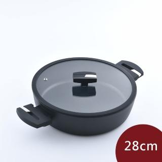【Berndes 寶迪】Balance 不沾平底壽喜燒鍋 {含蓋} 28cm 不沾鍋 雙耳鍋 平底鍋 {電磁爐 IH爐可用}