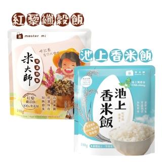 【米大師】揪鮮級 常溫熟飯 紅藜纖穀飯/池上香米飯(180gx24包 即食飯 池上米飯)