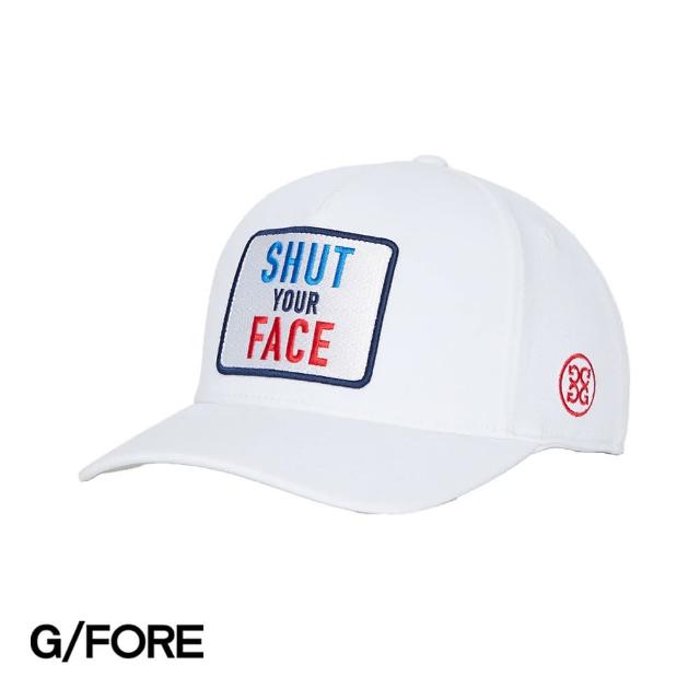 【G/FORE】SHUT YOUR FACE STRETCH TWILL SNAPBACK HAT 高爾夫球帽(G4AS23H37-SNO-OS)