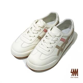 【SM】全真皮綁帶休閒鞋(卡其)