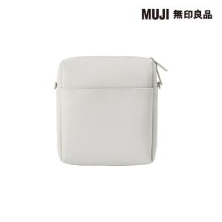 【MUJI 無印良品】自由組合收納包/正方形/灰(17×15.5×3.9cm)