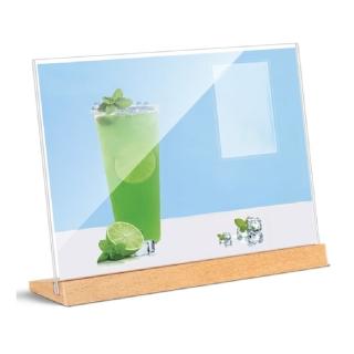 【COM-T康太】斜面木座壓克力立牌 A5 L型橫式 1入裝