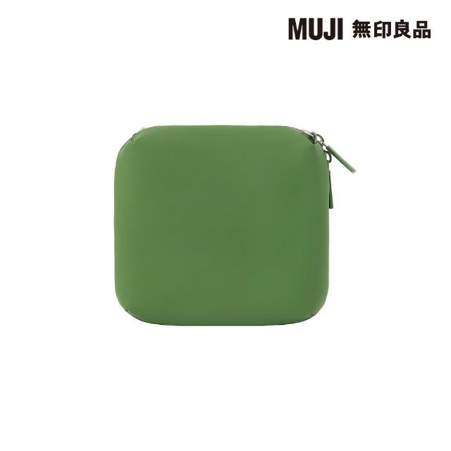 【MUJI 無印良品】自由組合小物收納包.小/綠(20×18×7.8cm)