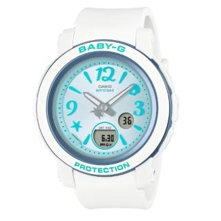 【CASIO 卡西歐】BABY-G 熱帶海洋 多彩繽紛 珊瑚水藍 BGA-290US-2A 41.5mm